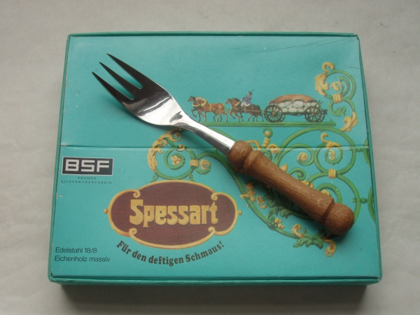 BSF - Spessart - Edelstahl mit Holz - Kuchengabeln